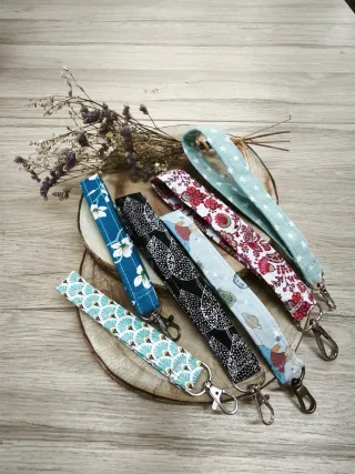 Llaveros de tela artesanales