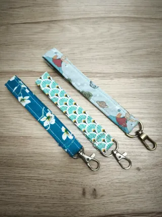 Llaveros de tela artesanales