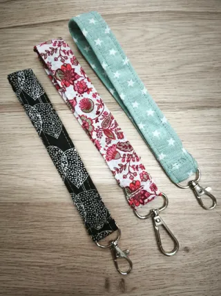 Llaveros de tela artesanales