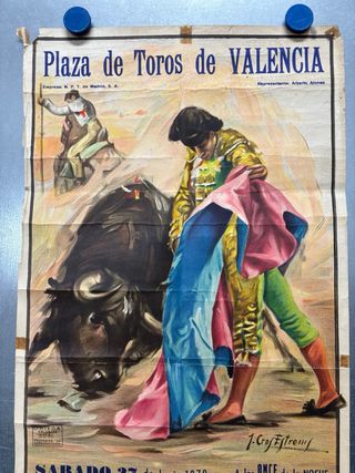 Cartel Toros Valencia 27 Junio 1970