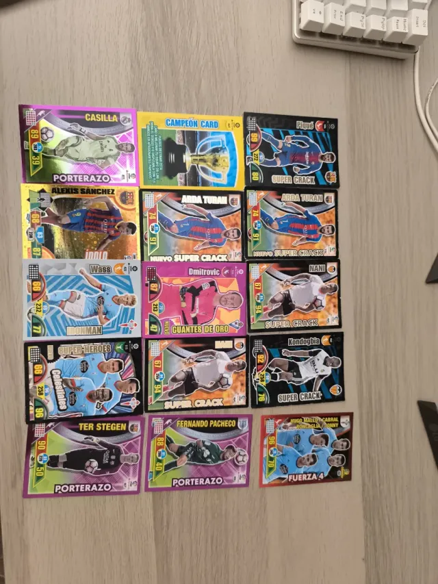 Lote cromos fútbol especiales