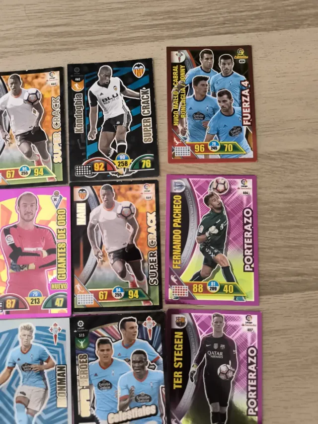 Lote cromos fútbol especiales