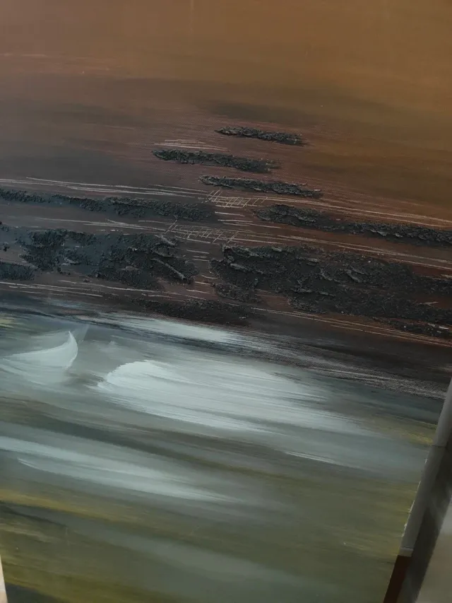 Juego de 2 cuadros abstractos 150x45cm