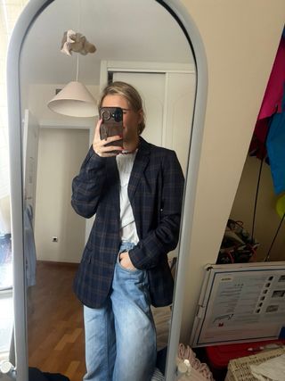 Americana/Blazer Reserved Cuadros Talla XS