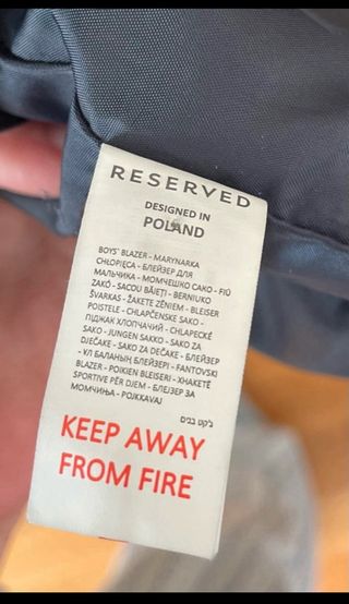 Americana/Blazer Reserved Cuadros Talla XS