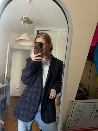 Americana/Blazer Reserved Cuadros Talla XS