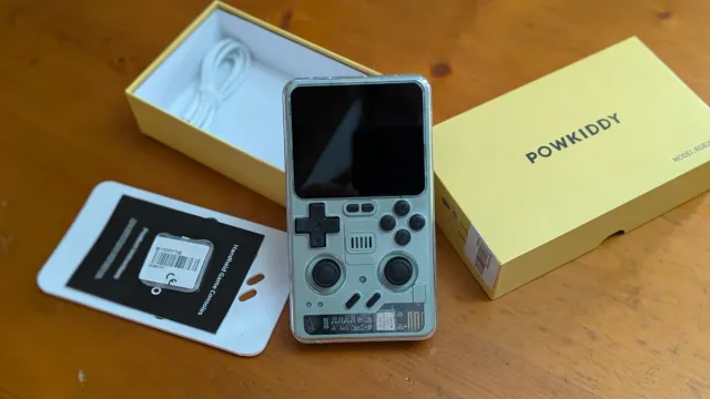 Consola Powkiddy RGB20 Pro Gris/Verde