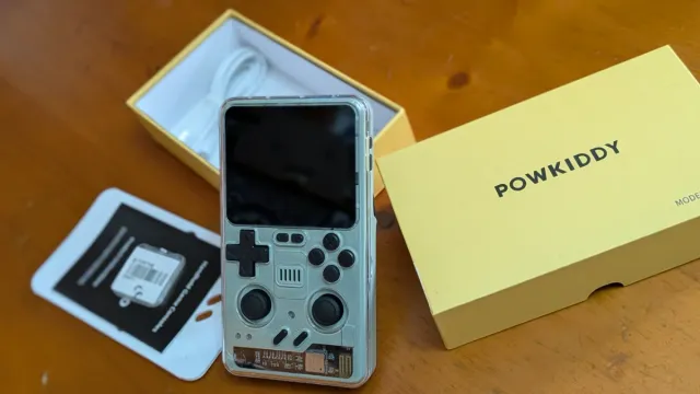 Consola Powkiddy RGB20 Pro Gris/Verde