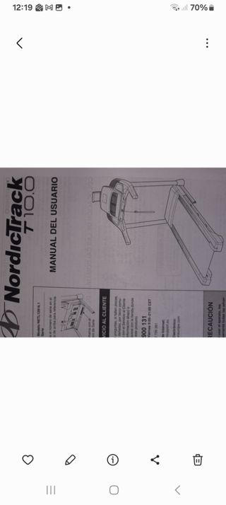 Cinta de Correr NordicTrack T10.0