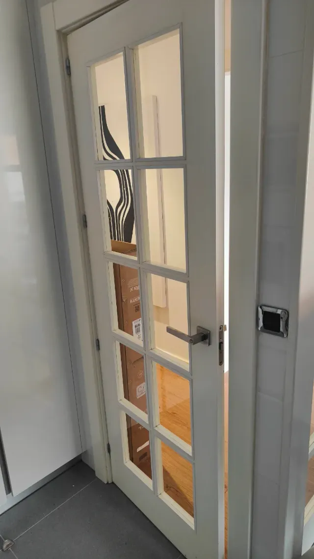 Puertas lacadas color crema