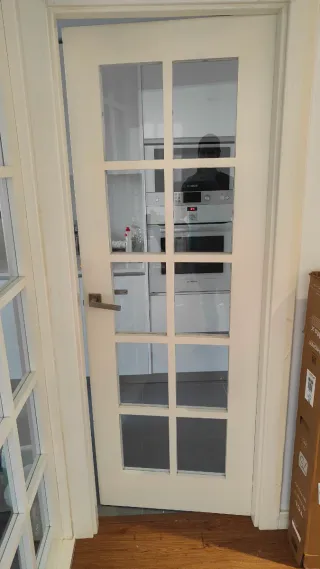 Puertas lacadas color crema