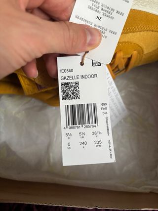 Adidas Gazelle Indoor Collegiate Gold