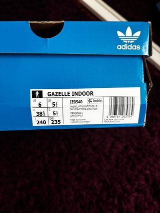 Adidas Gazelle Indoor Collegiate Gold