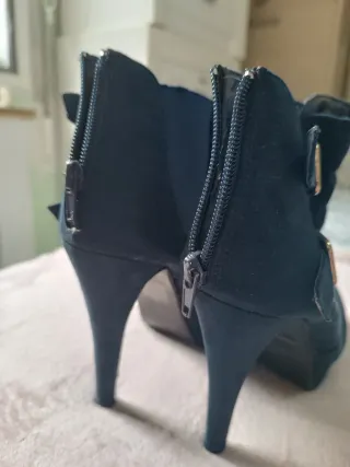 Botas de vestir azul con cremallera