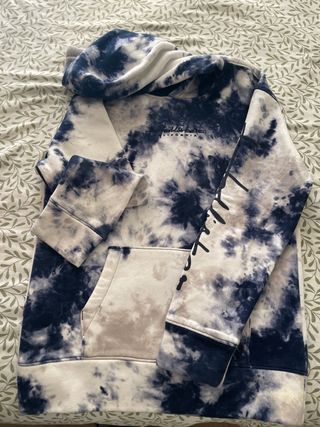 Sudadera Hollister Tie-Dye Azul y Blanca