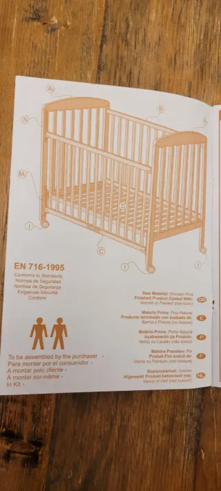 Cuna Trama Bebecar Blanca