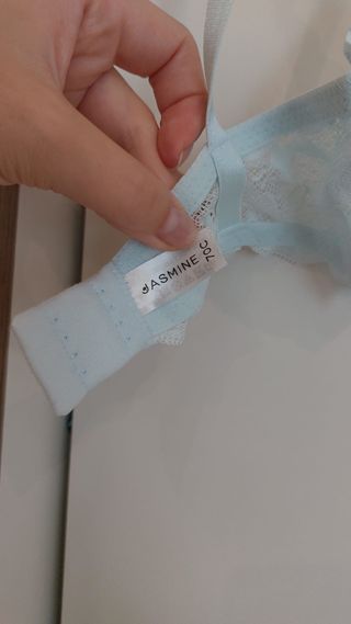 Sujetador azul claro encaje