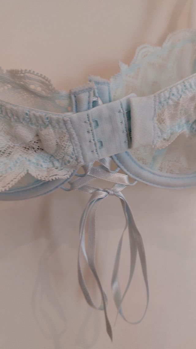 Sujetador azul claro encaje