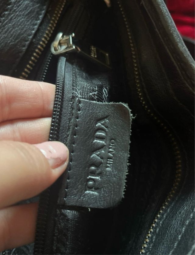 Bolso Prada Negro Cuero