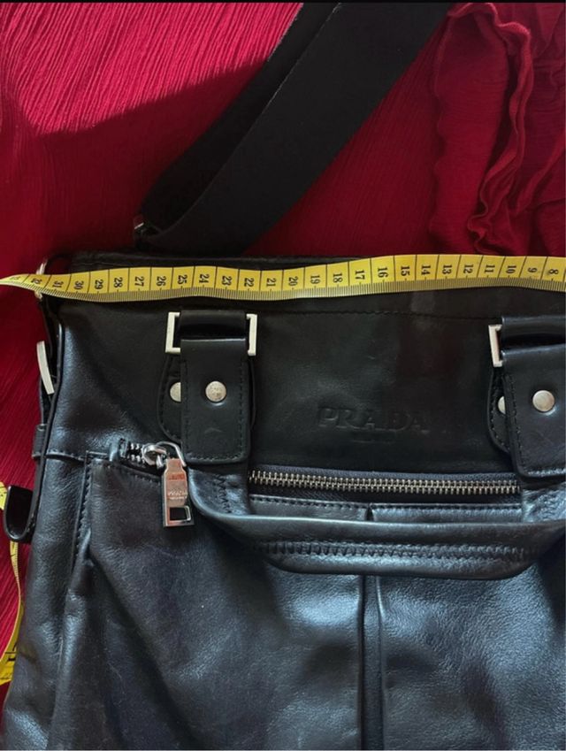 Bolso Prada Negro Cuero