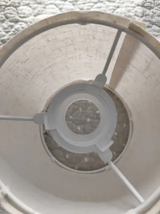 Tulipano per lampada in tessuto e metallo