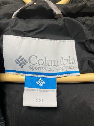 Cazadora Columbia Negra con Capucha