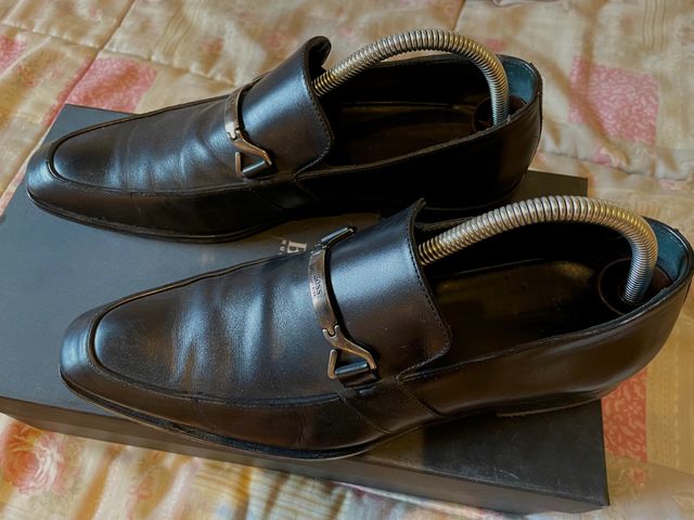 Mocasines BOSS Piel Negro Hebilla Cuero