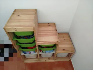 Mueble Almacenamiento Ikea Trofast madera pino