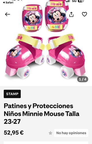 Patines Minnie Mouse Talla 23-27