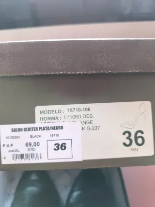 Zapatos de fiesta tacón plateados y rosas