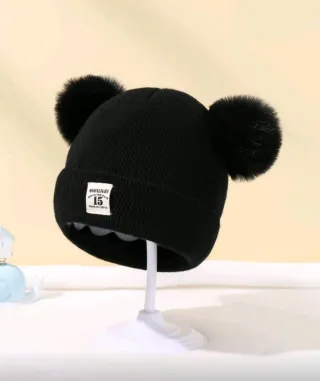 Gorro invierno bebé con pompón