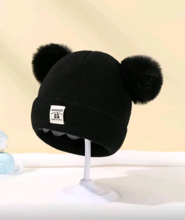 Gorro invierno bebé con pompón