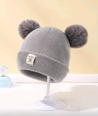 Gorro invierno bebé con pompón