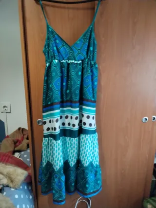 Vestido largo estampado