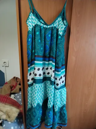 Vestido largo estampado