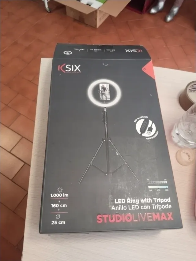 Aro de Luz LED KSIX com Tripé 160cm