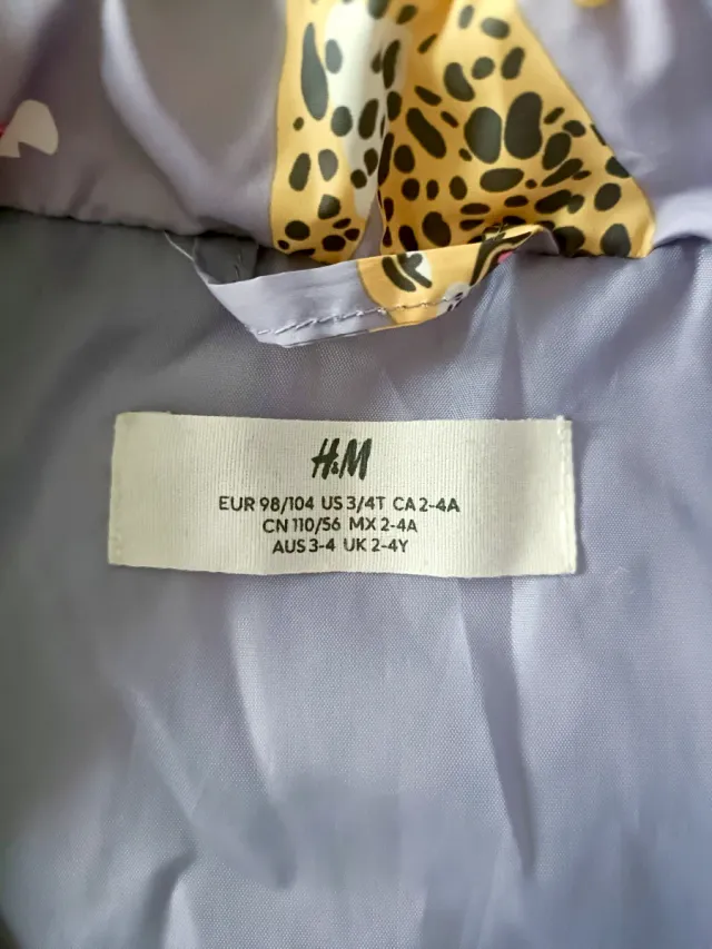 Chaleco niña estampado animales 2-4 años