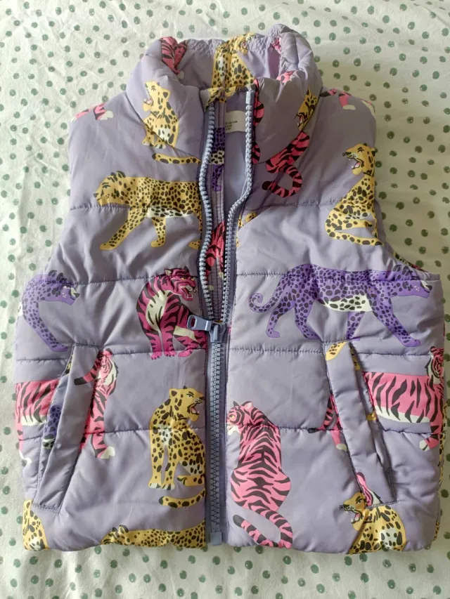 Chaleco niña estampado animales 2-4 años