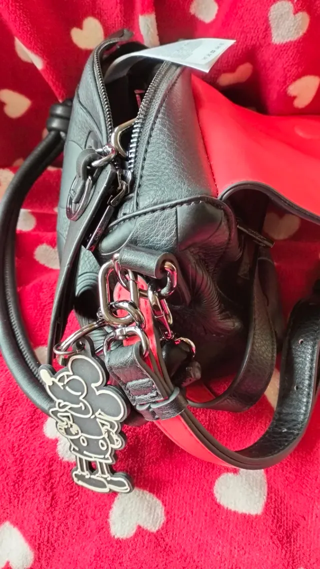 Bolso Desigual Negro y Rojo