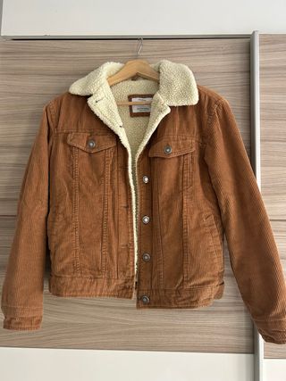 Chaqueta Bershka Marrón Forro Borreguito Talla XS