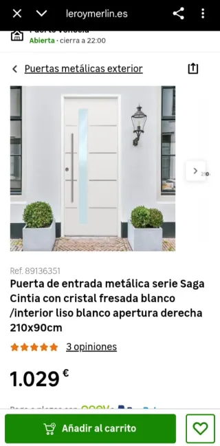 Puerta nueva de seguridad