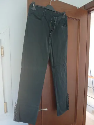 Pantalón montar talla 40 verde oscuro