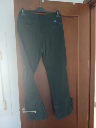 Pantalón montar talla 40 verde oscuro