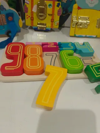 Juegos de madera para bebés