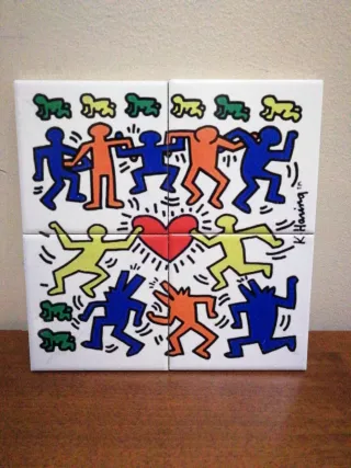Mosaico Ceramica Keith Haring