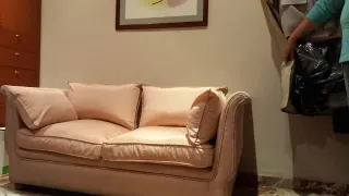 2 Sofás 2 Plazas Muaré Salmón