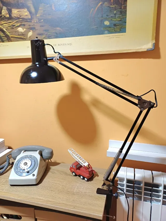 Lámpara flexo retro Bélgica metal