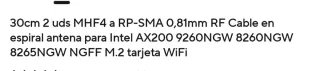 Antena WiFi 5GHz con cable