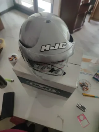 Casco Moto HJC Talla M Gris