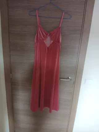 Camisón de terciopelo rosa